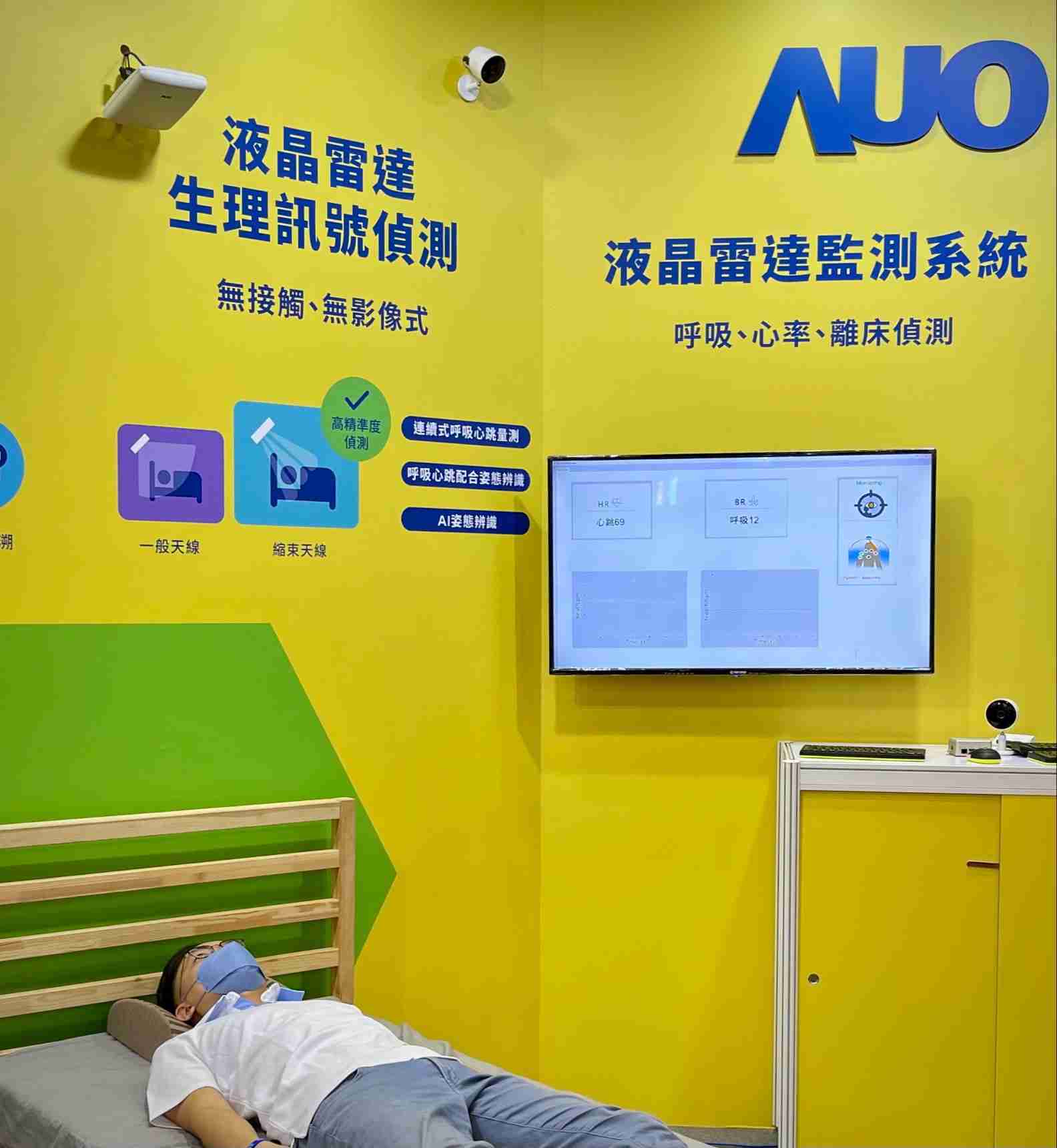 2468BET颐康「无接触生理监测雷达」，，免除传统线路与贴片束缚，，，精准侦测呼吸、、、心跳等重要生理讯号